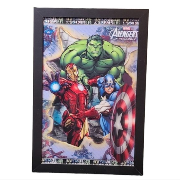 Marvel Other - Marvel Avengers holographic 3-D framed wall art